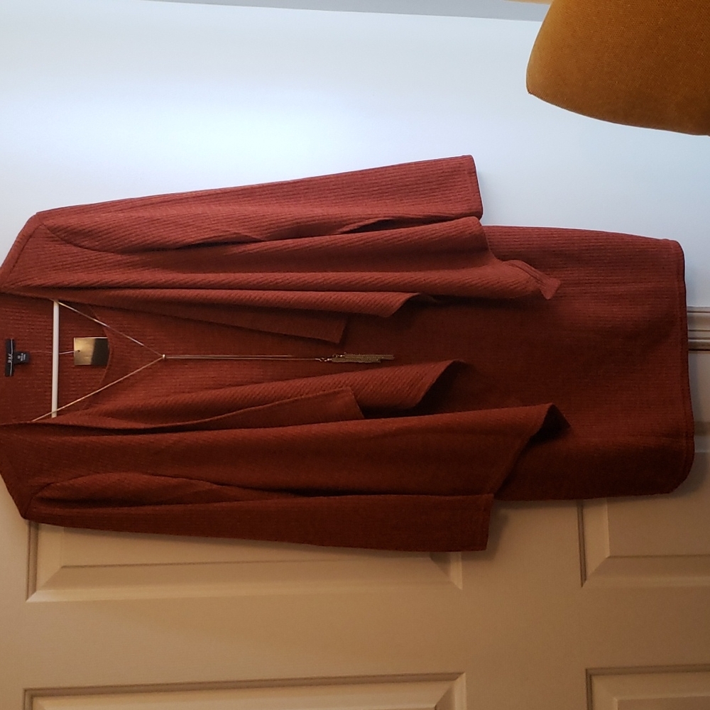 R&K sweater dress with silver chain attachment ( NWT)